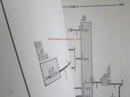 BMW Electrical Troubleshooting Manual supplement 1, E 32 7-series 1987, Elektroniikan ongelmien ratkaisut, Katso kuvasta tarkemmat malli ja sisällystiedot.