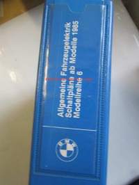BMW Allgemeine Fahrzeugelektrik, ab Modelle 1985, Schaltoäne Modelreihe 6 kaasuttimen kaavioita, Katso kuvasta tarkemmat malli ja sisällystiedot.