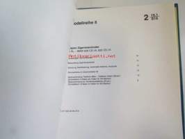 BMW Allgemeine Fahrzeugelektrik, ab Modelle 1985, Schaltoäne Modelreihe 6 kaasuttimen kaavioita, Katso kuvasta tarkemmat malli ja sisällystiedot.