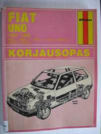 Fiat Uno 1983-1992 903cc, 999cc, 1108cc,1116cc, 1299cc, 1301cc,1372cc  Hoito, huolto, korjaus, rakenne, toiminta -Korjausopas