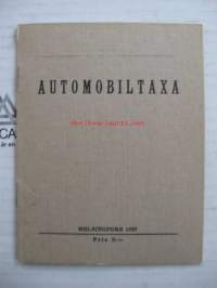 Automobiilitaksa Helsinki 1925 / Automobiltaxa Helsingfors 1925