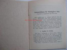 Automobiilitaksa Helsinki 1925 / Automobiltaxa Helsingfors 1925