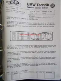 BMW Service-Informationen - Huoltokirjeitä eri BMW autoista 80-luvulta 8 erilaista kansiota, Katso kuvasta tarkemmat malli ja sisällystiedot.