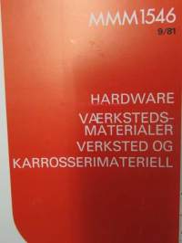 Unipart Parts and Accessories Catalogue MMM 1540 vuodelta 1981 - Varaosa- ja tarvikeluettelo MMM 1540, Sisältää 7 eri luetteleoa  MMM 1541, MMM 1542, MMM 1543,