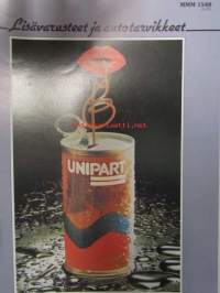 Unipart Parts and Accessories Catalogue MMM 1540 vuodelta 1981 - Varaosa- ja tarvikeluettelo MMM 1540, Sisältää 7 eri luetteleoa  MMM 1541, MMM 1542, MMM 1543,