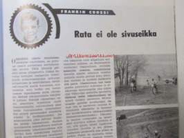 Moottoriurheilu 1964 nr 9 -mm. Maailmanmestarit valloittivat Imatran - Imatra valloitti maailmanmestarit, Hieman kovista pojista, Varikolla luisti lujasti juttu,