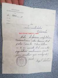 Helsingin Komendanttivirasto 10.7.1931 / Vartiopäällikkö - Päävartio - Matruusi Liljeruus säilytetään pPäävartiossa siksi kunnes RT? palaa Turusta....