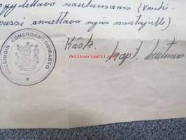 Helsingin Komendanttivirasto 10.7.1931 / Vartiopäällikkö - Päävartio - Matruusi Liljeruus säilytetään pPäävartiossa siksi kunnes RT? palaa Turusta....