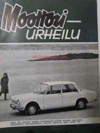 Moottoriurheilu 1964 nr 5 sis. mm. seur. artikkelit / kuvat / mainokset: Loistava alku jalanlaahajilla, Maajoukue antoi eteen neljä pinnaa - HMMK saavutti