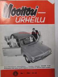 Moottoriurheilu 1964 nr 1 -mm.  Moottoriurheilu 1964  MZ teknillistä varmuutta, Jäämurtajien kausi on vauhdissa, Hyvien päätösten kokous, Ennätyksellinen