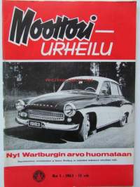 Moottori-urheilu 1963 nr 1 -mm. Kuka ajaa ja Millä?, Carl Magnus Skogh ajaa Volvoa, Florian Camathias ajoi 3 - pyöräennätyksiä, Ajotaito on jatkuvaa