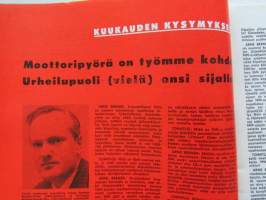 Moottori-urheilu 1963 nr 12 Moottoriurheilu 1963 nr  12 -mm. SML on nyt SVUL:n jäsen - Arne Berner edelleenkin SML:n puhemies, Eivät olosuhteet ratkaise vaan