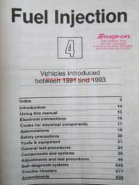 Autodata Fuel Injection 4 - Vehicle introduced between 1991 and 1993, Katso automerkkit ja mallit kuvista tarkemmin.