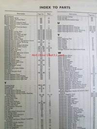Jaguar 2.4 litre Mark 2 Model  SPare Parts Catalogue Engine numbers BG.1001 Onwards / BH.1001 Onwards - Varaosaluettelo, Katso tarkemmat mallit ja sisällysluettelo