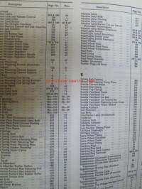 Jaguar 2.4 litre Mark 2 Model  SPare Parts Catalogue Engine numbers BG.1001 Onwards / BH.1001 Onwards - Varaosaluettelo, Katso tarkemmat mallit ja sisällysluettelo