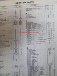 Jaguar 2.4 litre Mark 2 Model  SPare Parts Catalogue Engine numbers BG.1001 Onwards / BH.1001 Onwards - Varaosaluettelo, Katso tarkemmat mallit ja sisällysluettelo