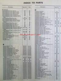Jaguar 2.4 litre Mark 2 Model  SPare Parts Catalogue Engine numbers BG.1001 Onwards / BH.1001 Onwards - Varaosaluettelo, Katso tarkemmat mallit ja sisällysluettelo