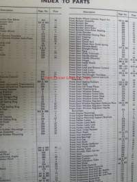 Jaguar 2.4 litre Mark 2 Model  SPare Parts Catalogue Engine numbers BG.1001 Onwards / BH.1001 Onwards - Varaosaluettelo, Katso tarkemmat mallit ja sisällysluettelo