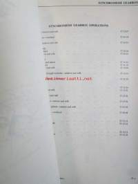 British Leyland Triumph Dolomite, Repair Operation manual Part no. 545206 - Korjausohjekirja, Katso tarkemmat mallit ja sisällysluettelo kuvista