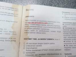 Philips FP 362 -levysoitin -käyttöohjekirja useilla kielillä