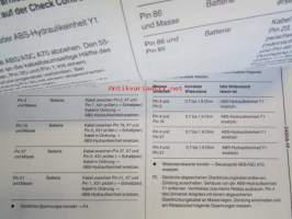 BMW Prufanleitung Fahrzeugelektrik/-elektronik Modellreihe 7 - E32, 730i / 735i / 750i, Modelljahr  1988 Ko-Gruppe 00-51 und 52-99, Elektroniikan 2 erillistä