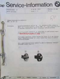 BMW Prufanleitung Fahrzeugelektrik/-elektronik Baureihe 5 - E 34 und Baureihe 7 - E 32, Modelljahr 1988, Autosähkön ja Elektroniikan koeestusohje 2. kansio, Katso