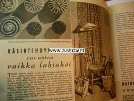 Kotiliesi 1942 nr 22, marraskuu . Aiheita:  trikoolumpuista lapsille, joulutunnelmaa loihdimme kekseliäisyydellä. Viisi äitiä, jotka menettivät  poikansa