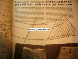 Kotiliesi 1942 nr 22, marraskuu . Aiheita:  trikoolumpuista lapsille, joulutunnelmaa loihdimme kekseliäisyydellä. Viisi äitiä, jotka menettivät  poikansa