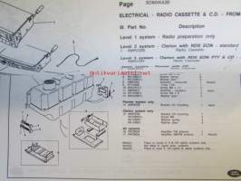 Land-Rover, Range Rover, Parts Catalogue Genuine Parts ( RTC 9961 CB ) september 1994, Varaosaluettelo, Katso tarkemmat mallit ja sisällysluettelo kuvista