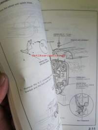 Honda Shop Manual D12B/D13B/D14A/D15B/D16BA Engine maintenance and Repair -korjaamo-ohjekirja, katso tarkemmin kuvista mahdolliset mallit ja sisällys.