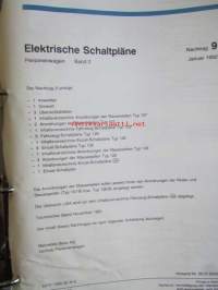 Daimler-Benz Elektriche Schaltpläne Personenwagen Band 2 - auton sähkökaavioita osa 2, Katso tarkemmat mallit ja sisällysluettelo kuvista