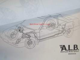 Honda Prelude 2.0i 16, Tuotekansio 1987, katson kuvista tarkemmin muut tiedot ja sisällysluettelo