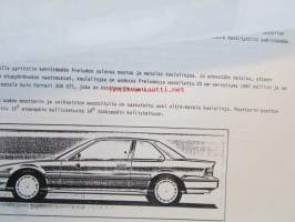 Honda Prelude 2.0i 16, Tuotekansio 1987, katson kuvista tarkemmin muut tiedot ja sisällysluettelo