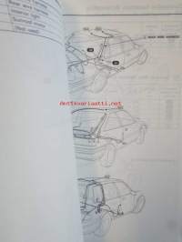 Honda Accord Shop Manual, Electrical Wiring Diagram 1987 / Honda Accord supplement 1987, Sisältää 2 eri korjauskirjaa, katson kuvista tarkemmin muut tiedot ja