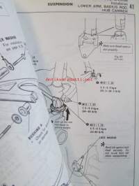 Honda Accord Shop Manual 1977 / Honda Accord 3DR H/ Back, Accord 4DR SED Supplement 1980, Sisältää 2 eri korjauskirjaa, katson kuvista tarkemmin muut tiedot ja