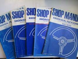 Honda Accord Shop Manual Honda Accord 3DR H/ Back, Accord 4DR SED Constructiotion and Function 1981, Supplement 1982, Supplement 1984, Honda Accord Body Repair