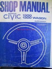 Honda Civic 1300/1300 Wagon Shop Manual 1979, Honda Civic 1300/1300 Wagon Supplement (Civic 3DR/back)(Civic STN/WAG)(Civic 4DR SED), Supplement 1981, Honda Civic