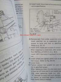 Suzuki SF 416 Service Manual - Korjauskirja, katso kuvista tarkemmin muut tiedot ja sisällysluettelo