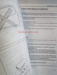 Suzuki SQ416 / SQ420 / SQ625 Service Manual Vol 1 of 2, Chassis/Electrical/Body - Korjauskäsikirja Alustan/Sähkön/Rungon, katso kuvista tarkemmin muut tiedot ja