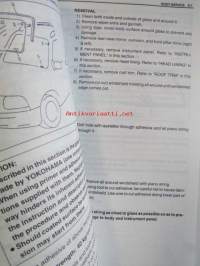 Suzuki SQ416 / SQ420 / SQ625 Service Manual Vol 1 of 2, Chassis/Electrical/Body - Korjauskäsikirja Alustan/Sähkön/Rungon, katso kuvista tarkemmin muut tiedot ja