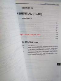 Suzuki SQ416 / SQ420 / SQ625 Service Manual Vol 1 of 2, Chassis/Electrical/Body - Korjauskäsikirja Alustan/Sähkön/Rungon, katso kuvista tarkemmin muut tiedot ja