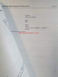 Rover 2200, Supplement to Workshop Manual ( Part no. 605028 S1 ) - Korjauskäsikirja, katso kuvista tarkemmin muut tiedot ja sisällysluettelo