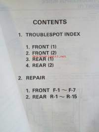 Honda Accord 4-door Aerodeck Water Leak Control 1986 - Korjauskäsikirja, katso kuvista tarkemmin muut tiedot ja sisällysluettelo