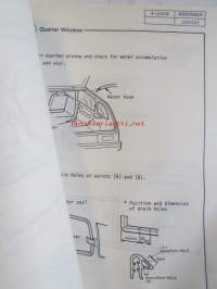 Honda Accord 4-door Aerodeck Water Leak Control 1986 - Korjauskäsikirja, katso kuvista tarkemmin muut tiedot ja sisällysluettelo