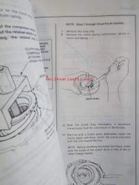 Honda Shop Manual L4 Automatic Transmission Maintenance and Repair 1987 - Korjauskäsikirja, katso kuvista tarkemmin muut tiedot ja sisällysluettelo