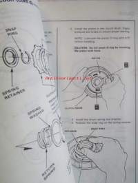 Honda Shop Manual L4 Automatic Transmission Maintenance and Repair 1987 - Korjauskäsikirja, katso kuvista tarkemmin muut tiedot ja sisällysluettelo