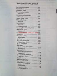 Honda Shop Manual L5 Automatic Transmission Maintenance and Repair 1987 - Korjauskäsikirja, katso kuvista tarkemmin muut tiedot ja sisällysluettelo