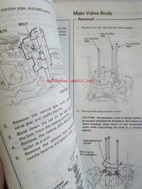 Honda Shop Manual L5 Automatic Transmission Maintenance and Repair 1987 - Korjauskäsikirja, katso kuvista tarkemmin muut tiedot ja sisällysluettelo