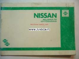 Nissan Mallisarja F22 -Käyttöohjekirja