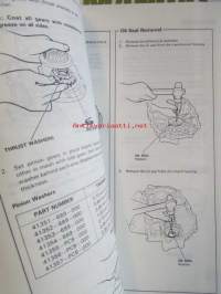 Honda Shop Manual D2 Manual Transmission Maintenance and Repair 1987 - Vaihdelaatikon Korjauskäsikirja, katso kuvista tarkemmin muut tiedot ja sisällysluettelo